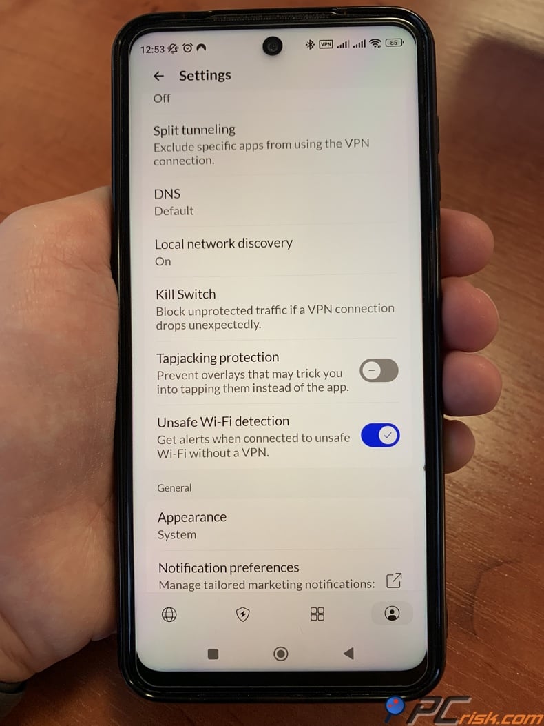 NordVPN kill switch on Android