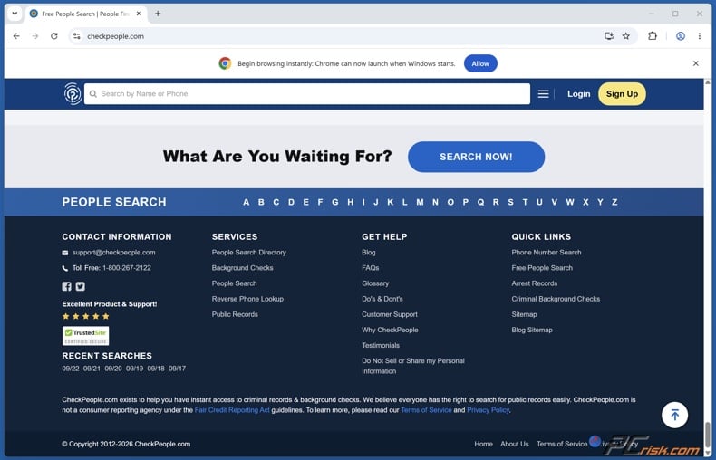 CheckPeople Do not sell or share my personal information