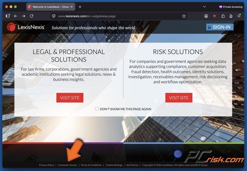 LexisNexis opt-out 1