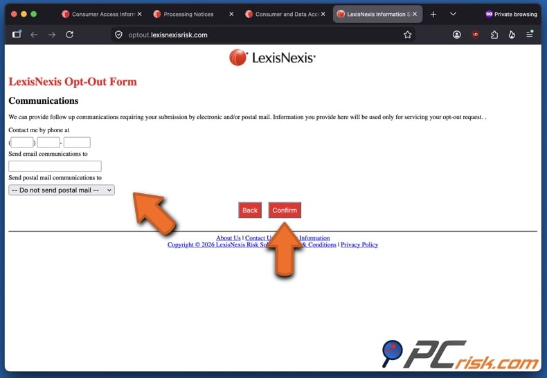 LexisNexis opt-out 12
