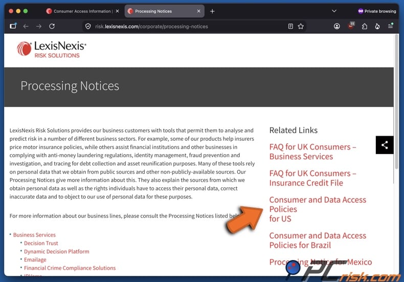 LexisNexis opt-out 3