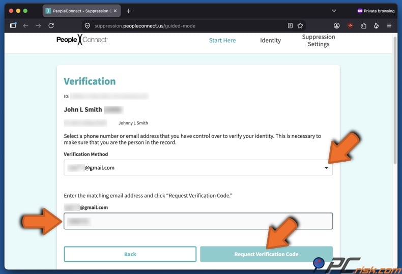 Intelius opt-out 10