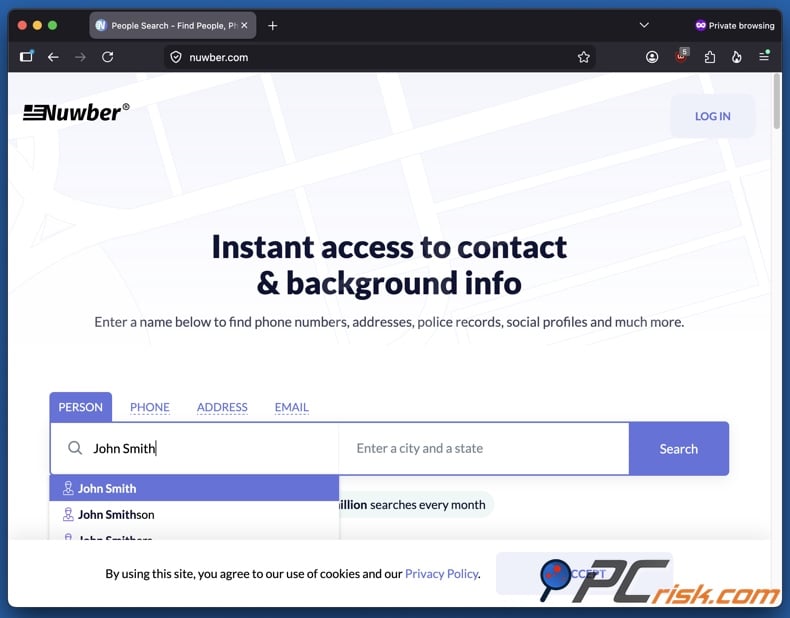 Nuwber opt-out 1