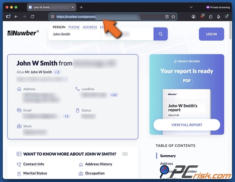 Nuwber opt-out 3