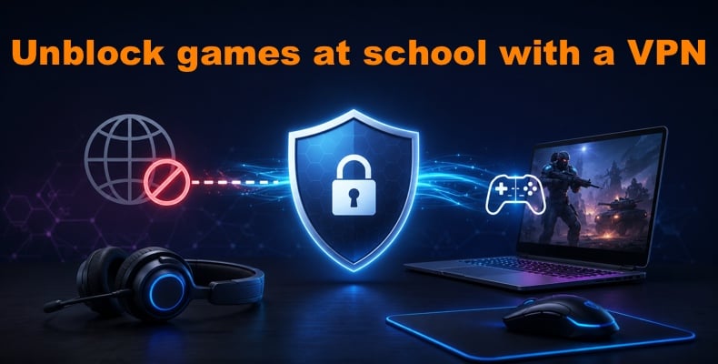 Unblock games at school with a VPN