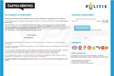 Browser piracy virus targeted at Netherlands