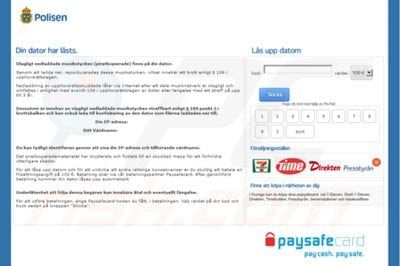 Browser piracy virus targeted at Sweden
