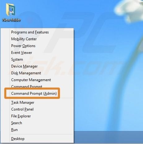 Starting Windows 8 in Safe Mode using F8 key step 1