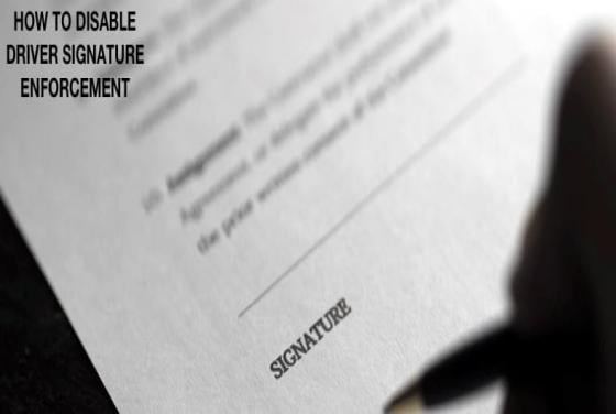 How to Disable Driver Signature Enforcement?