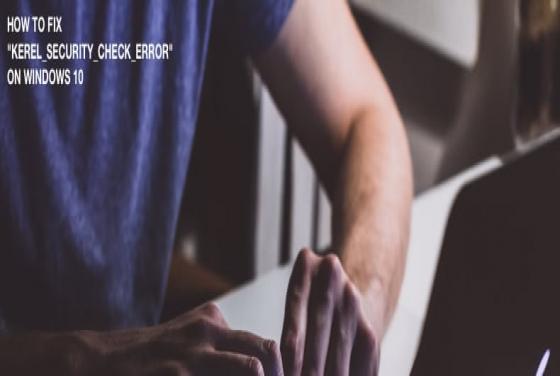 Fix KERNEL SECURITY CHECK FAILURE on Windows 10