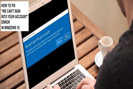 How to Fix "We can't sign into your account" Error?