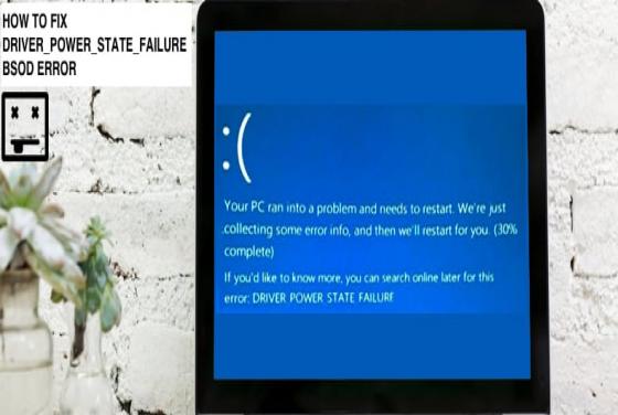 Fix DRIVER POWER STATE FAILURE on Windows 10