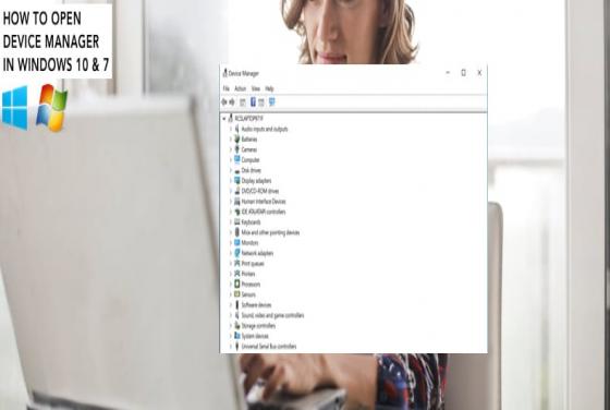 How to Open Device Manager on Windows 10 and 7