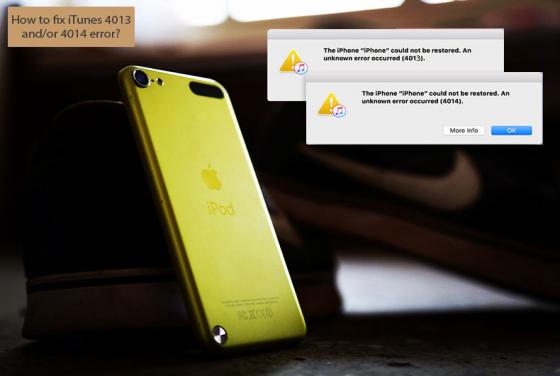 How to Fix iTunes 4013 and/or 4014 Error?