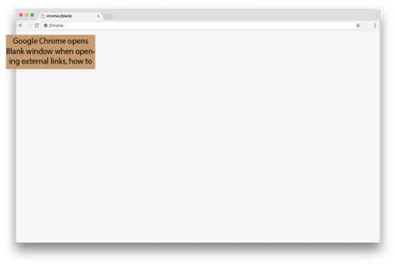 Google Chrome Opens Blank Window When Opening External Links, How to Fix?