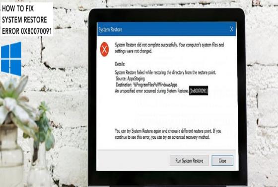 How to Fix Error 0x80070091 "System Restore did not complete successfully" on Windows 10