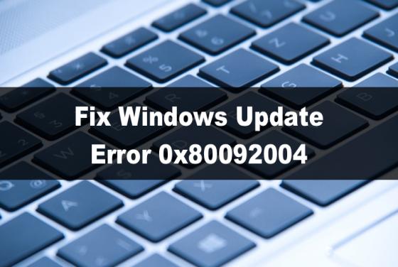 Fix Windows Update Error 0x80092004