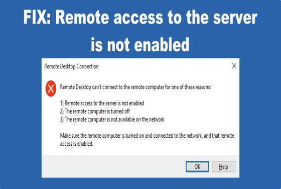 How to Fix "Remote access to the server is not enabled" on Windows 11