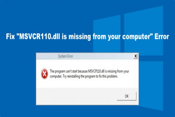 How to Fix "MSVCR110.dll is missing" Error on Windows 11