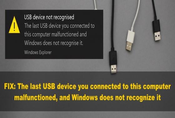 5 Ways to Fix "The last USB device you connected to this computer malfunctioned" Error in Windows 11