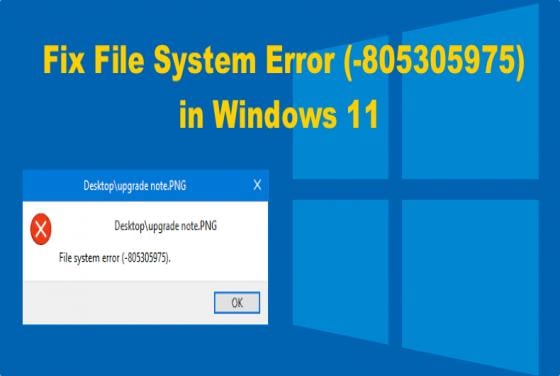 How to Fix File System Error (-805305975) in Windows 11