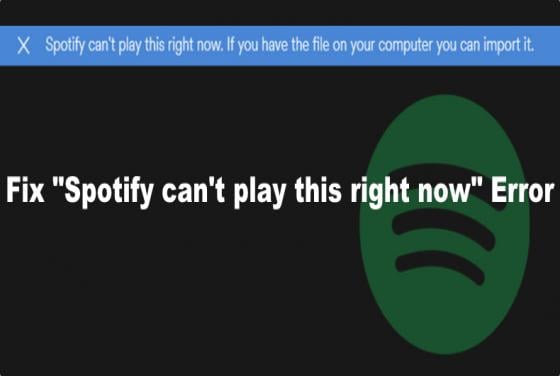 5 Ways to Fix "Spotify can't play this right now" Error