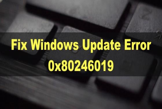 Fix Windows Update Error 0x80246019 on Windows 11 