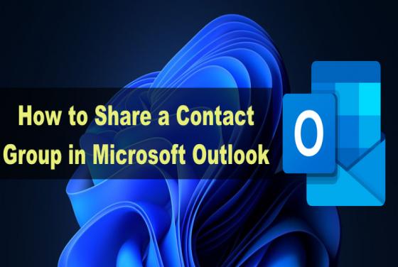 How to Share a Contact Group in Outlook