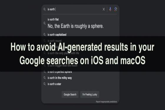 How to avoid AI-generated results in your Google searches on iOS and macOS