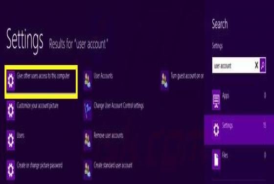 How to create and remove user accounts on Windows 8?