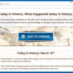Website used to promote Today In History browser hijacker