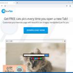 4newtab.com promoting Cats4newtab browser hijacker