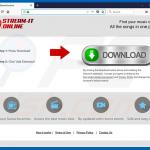 Website used to promote Stream-it browser hijacker