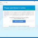 Website used to promote Stream-it browser hijacker