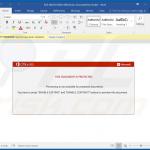 Emotet trojan-distributing MS Word document (sample 5)