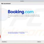 Deceptive installer used to promote booking.com virus