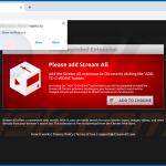 Website used to promote StreamAll browser hijacker