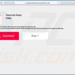 Scam website used to promote TapuFind browser hijacker (sample 1)