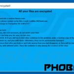 another variant of Phobos ransomware pop-up window