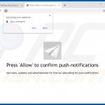 putlockerads redirects to questionable page asking to show notifications 4