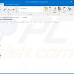 Spam email spreading Dridex malware (sample 1)