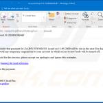 Spam email spreading Dridex malware (sample 4)