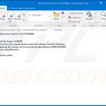 Spam email spreading Dridex malware (sample 7)