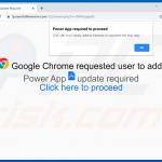 Power App browser hijacker promoted by searchdimension.com