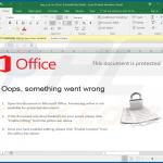 malicious MS Office document that installs SDBbot 2