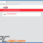 Dear [ISP name] user, Congratulations! pop-up scam 2020-05-28 (sample 10)