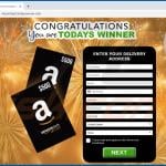 congratulations you are todays winner scam amazon gift card