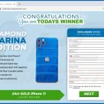 congratulations you are todays winner scam iphone 11 gold
