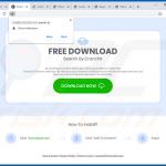 Website promoting Cranchit browser hijacker