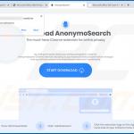 AnonymoSearch browser hijacker-promoting website (sample 2)